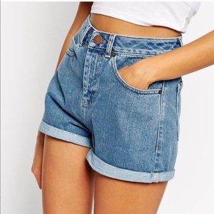 ASOS High Waisted Jean Shorts